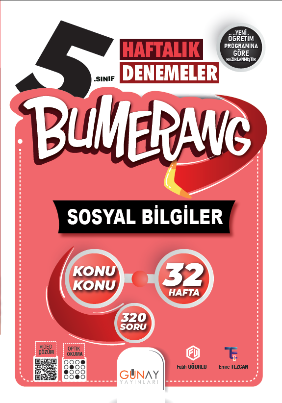 Bumerang 32 Haftalık Sosyal Bilgiler Denemeleri 5. Sınıf