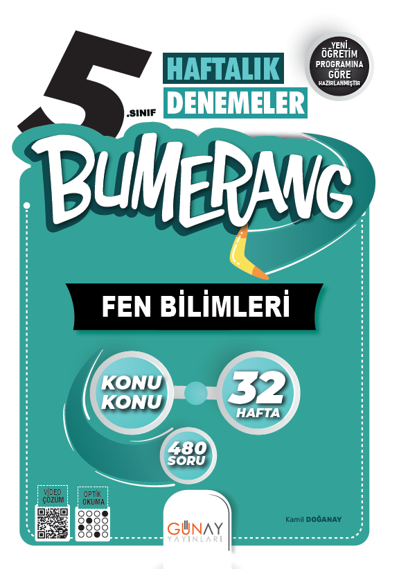 Bumerang 32 Haftalık Fen Bilimleri Denemeleri 5. Sınıf