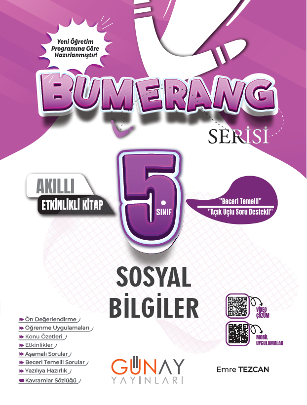 5.SINIF BUMERANG ETKİNLİKLİ SOSYAL BİLGİLER